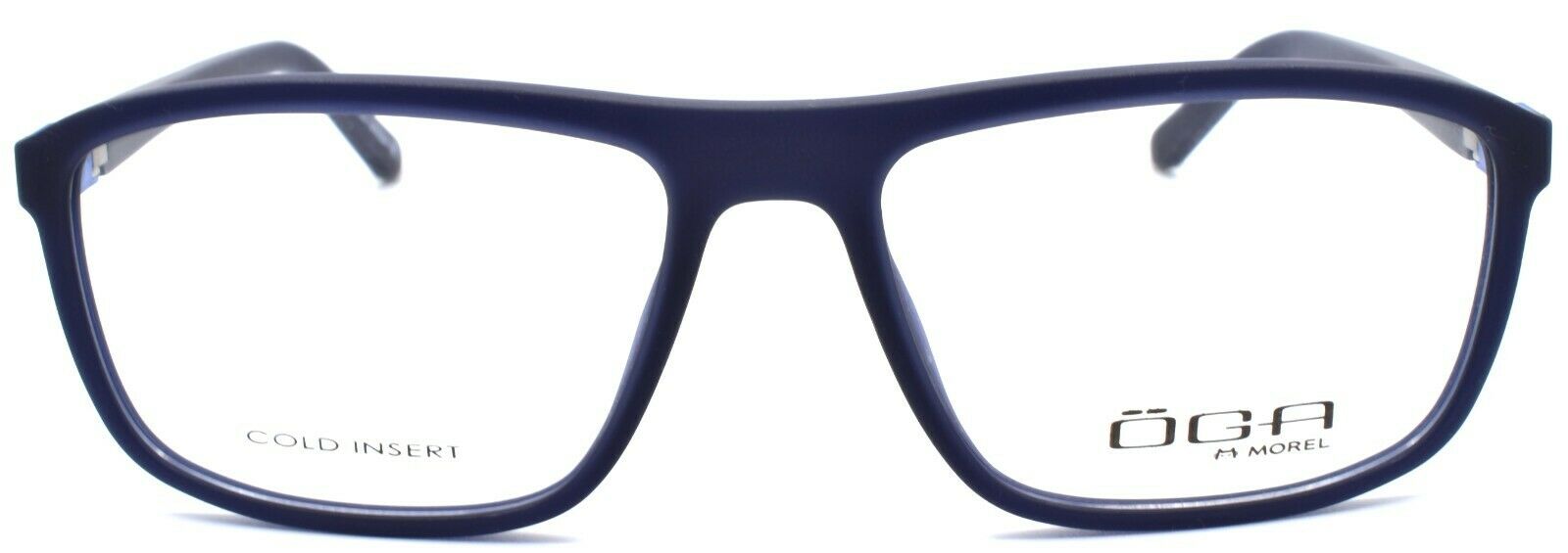2-OGA by Morel 8203O BB012 Men's Eyeglasses Frames 55-16-140 Navy Blue-3604770897647-IKSpecs