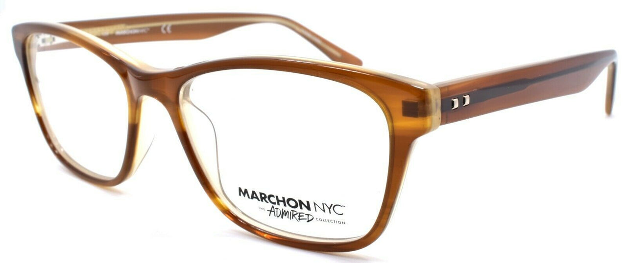 1-Marchon M5500 234 Women's Eyeglasses Frames 53-16-135 Brown Horn-886895404839-IKSpecs