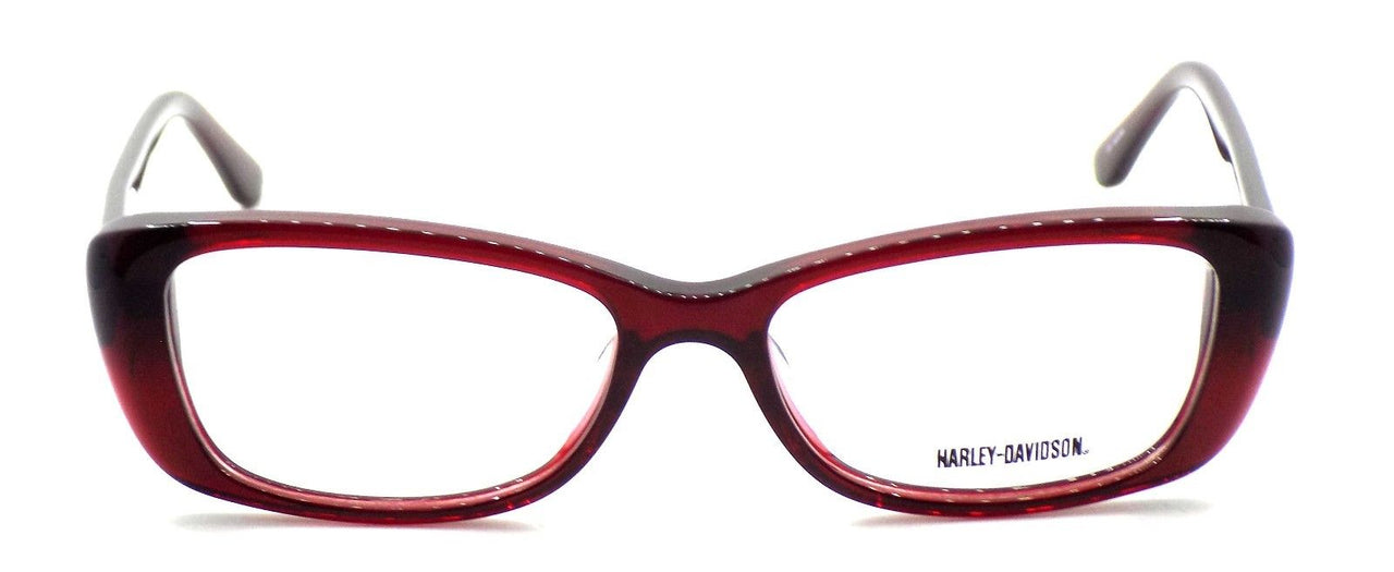 2-Harley Davidson HD521 RD Women's Eyeglasses Frames 53-16-135 Deep Red + CASE-715583502130-IKSpecs