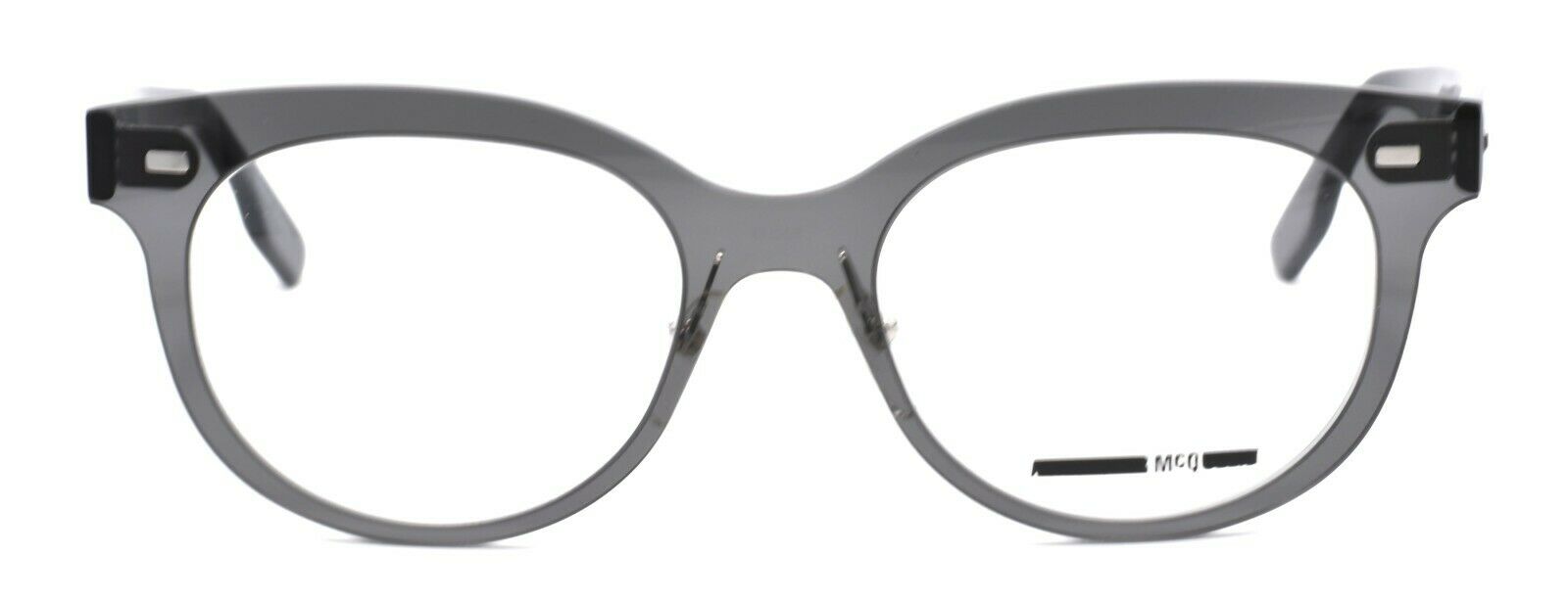 2-McQ Alexander McQueen MQ0009O 002 Women's Eyeglasses 50-18-140 Grey / Black-889652002279-IKSpecs