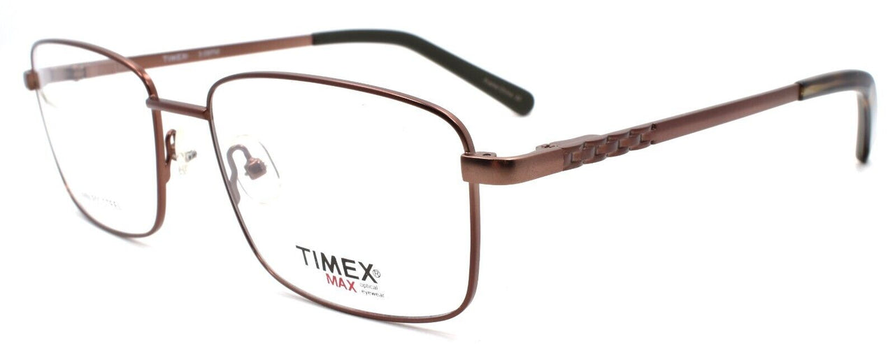 1-Timex 3:08 PM Men's Eyeglasses Frames Large 57-18-145 Brown-715317151757-IKSpecs