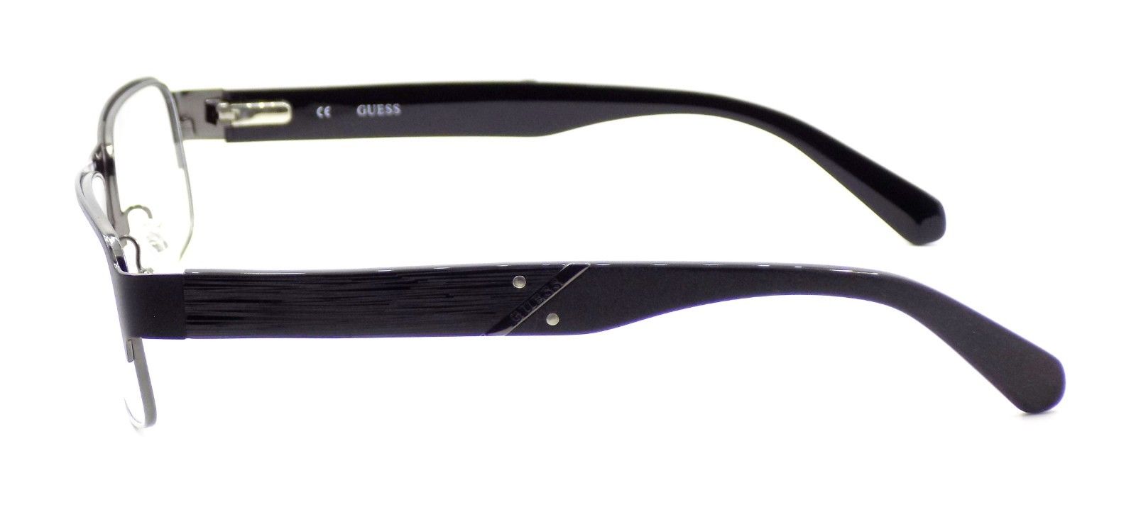 3-GUESS GU1836 BLK Unisex Eyeglasses Frames Metal 54-18-135 Satin Black + CASE-715583292932-IKSpecs