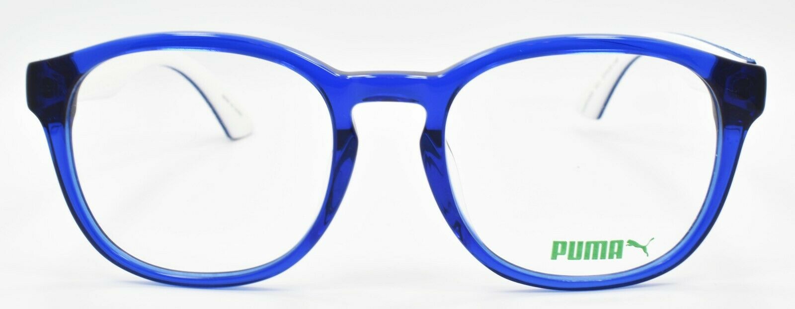 2-PUMA PU0043O 011 Unisex Eyeglasses Frames 53-20-140 Blue w/ Suede + CASE-889652015262-IKSpecs