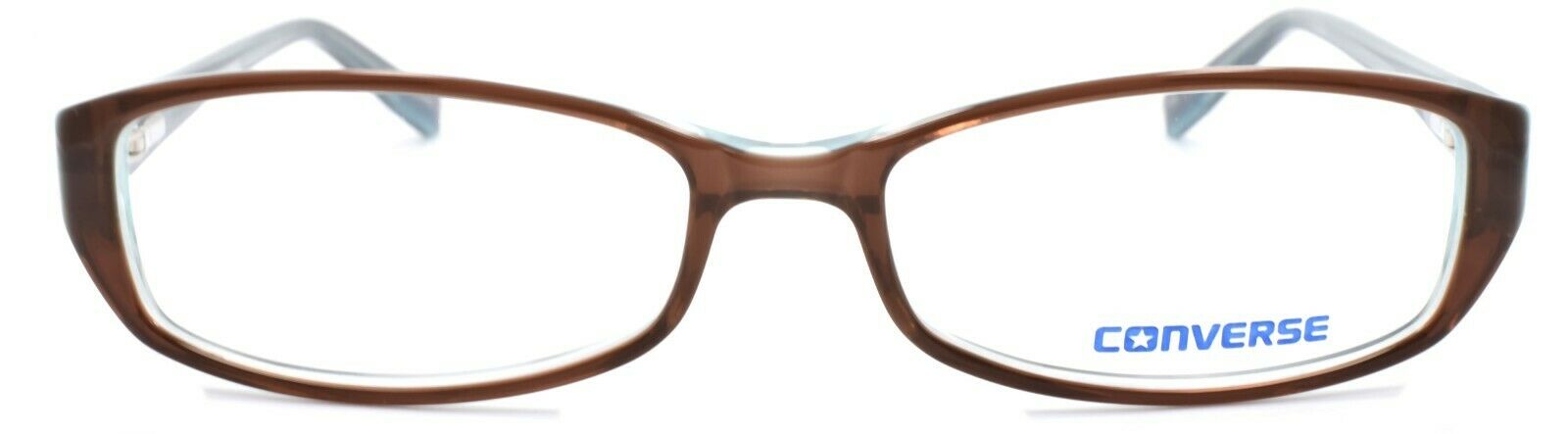 2-CONVERSE Black Top Women's Eyeglasses Frames 52-15-135 Brown + CASE-751286139822-IKSpecs