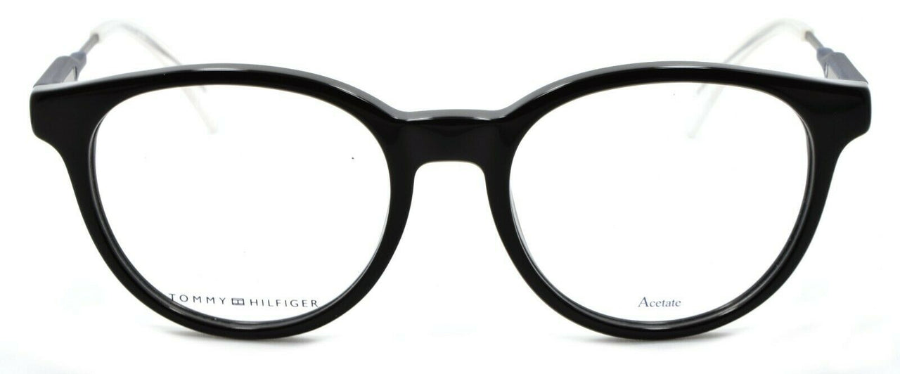 2-TOMMY HILFIGER TH 1349 JW9 Unisex Eyeglasses Frames 50-18-145 Black / Blue +CASE-762753766915-IKSpecs