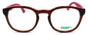 2-PUMA PU0043O 006 Unisex Eyeglasses Frames 49-22-140 Red & Ivory w/ Suede-889652016603-IKSpecs