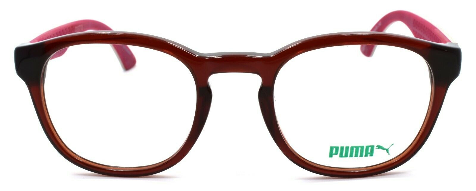 2-PUMA PU0043O 006 Unisex Eyeglasses Frames 49-22-140 Red & Ivory w/ Suede-889652016603-IKSpecs