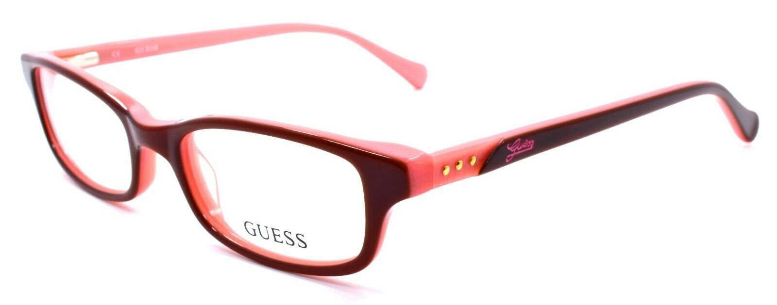 1-GUESS GU2292 048 Women's Eyeglasses Frames Petite 48-17-135 Brown / Pink-664689761937-IKSpecs
