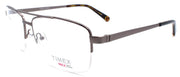 1-Timex 4:53 PM Men's Eyeglasses Frames Aviator Half-rim LARGE 58-15-145 Gunmetal-715317183901-IKSpecs