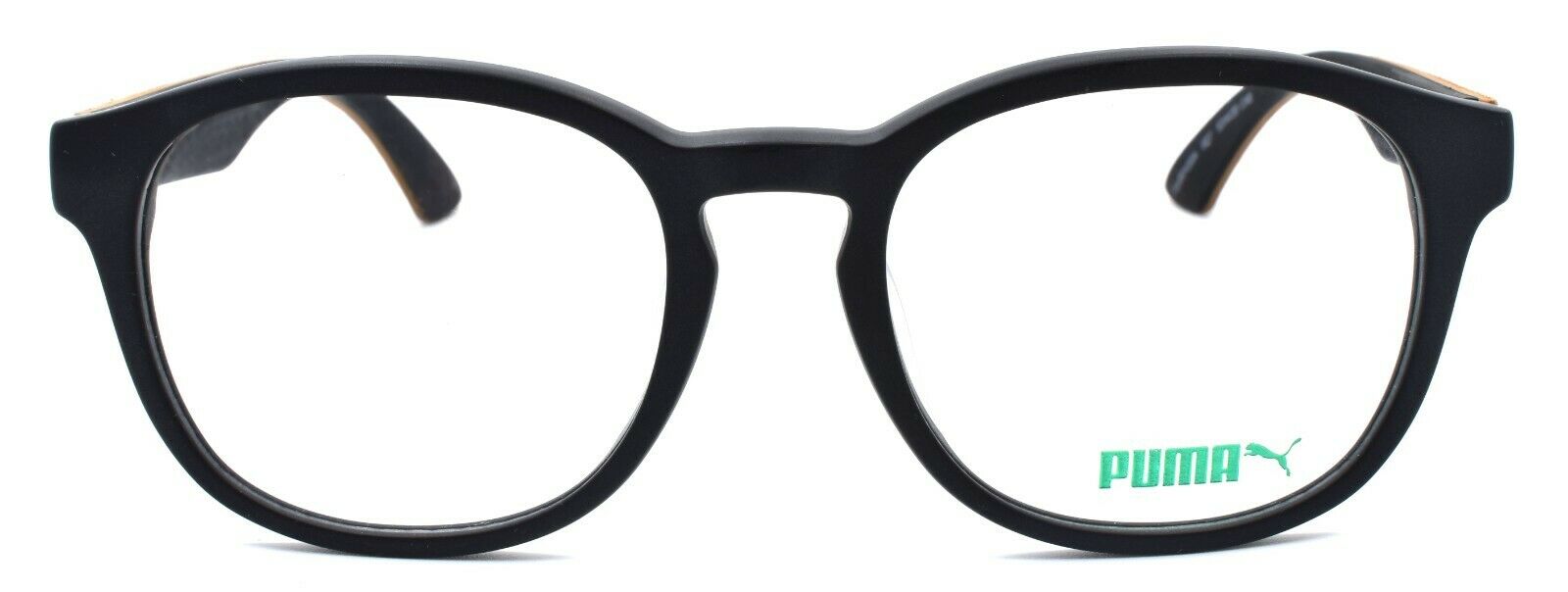 2-PUMA PU0043OA 007 Unisex Eyeglasses Frames 53-20-140 Black w/ Brown Suede-889652015224-IKSpecs