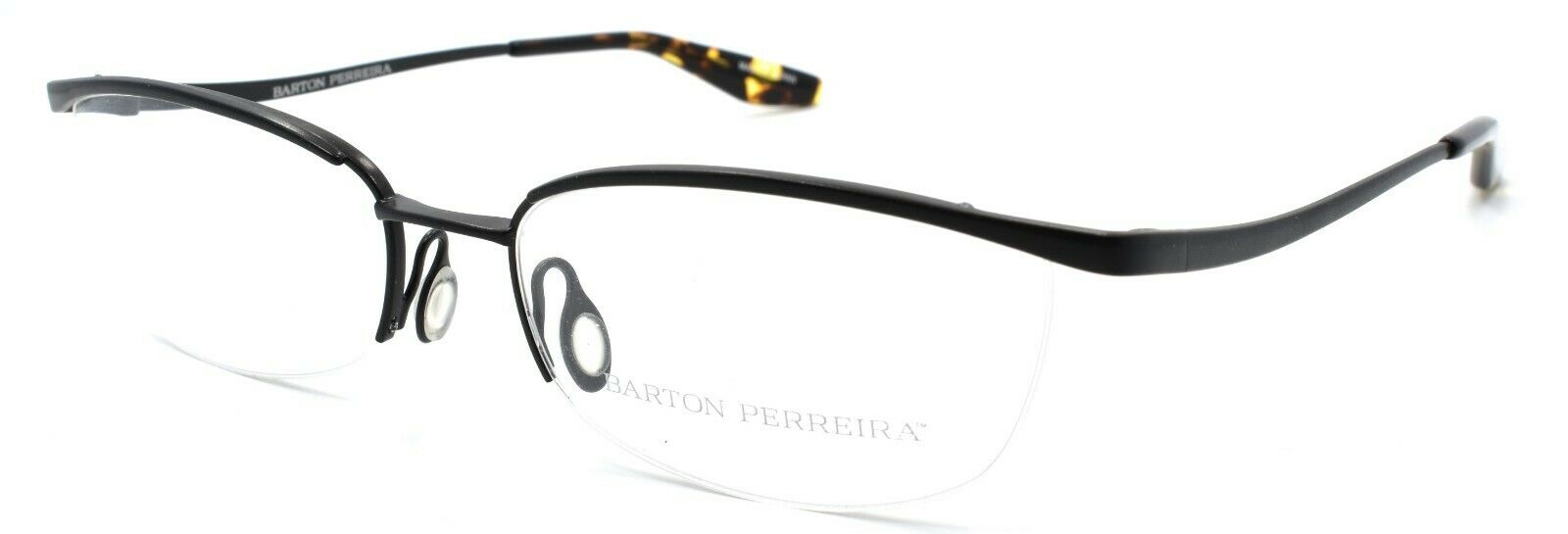 1-Barton Perreira Mia Women's Eyeglasses 53-17-135 Black Satin / Heroine Chic-672263038849-IKSpecs