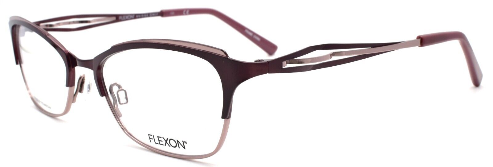 1-Flexon W3000 505 Women's Eyeglasses Frames Plum 51-17-135 Titanium Bridge-883900202848-IKSpecs