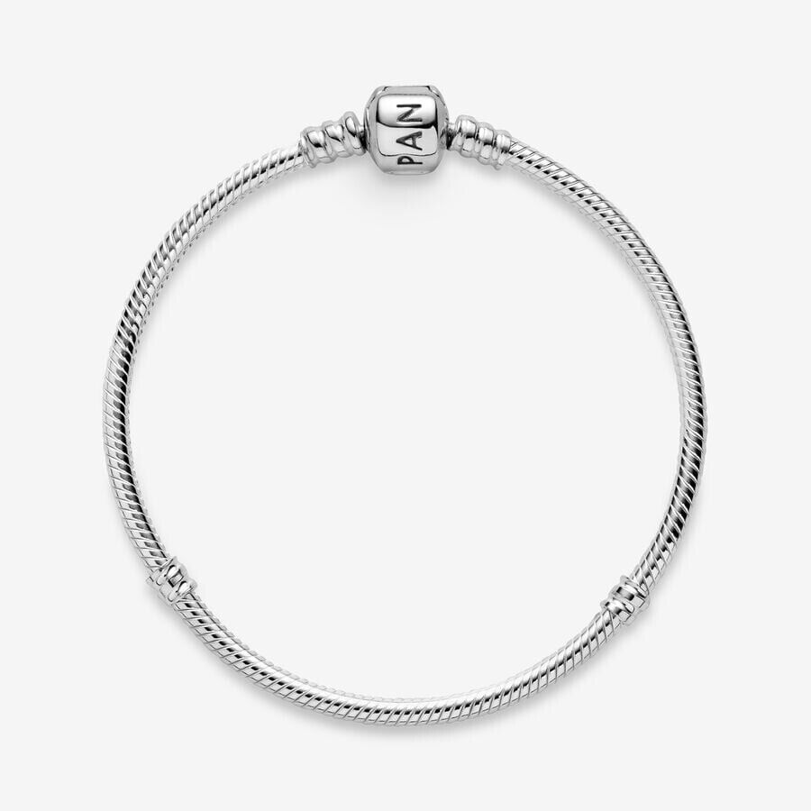 2-Pandora Moments Snake Chain Charm Bracelet 7.5" 925 Sterling Silver 590702HV-19-5700302003765-IKSpecs
