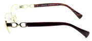 3-COACH HC 5062 Stacy 9205 Eyeglasses Frames 52-16-135 Gold / Burgundy Horn + Case-725125929028-IKSpecs