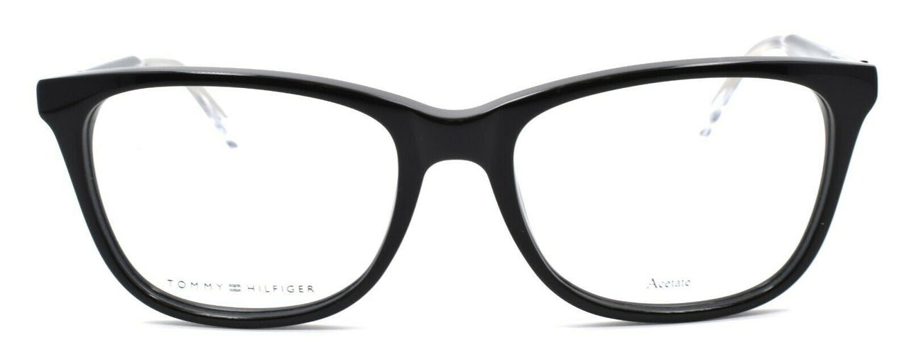 2-TOMMY HILFIGER TH 1234 Y6C Women's Eyeglasses 52-17-140 Black / Crystal + CASE-762753136961-IKSpecs