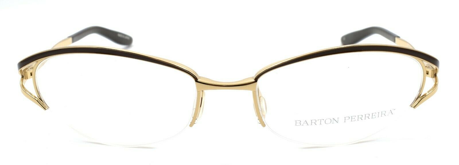 2-Barton Perreira Eliza Women's Glasses Frames 53-17-125 Foxy Brown / Gold-672263038207-IKSpecs