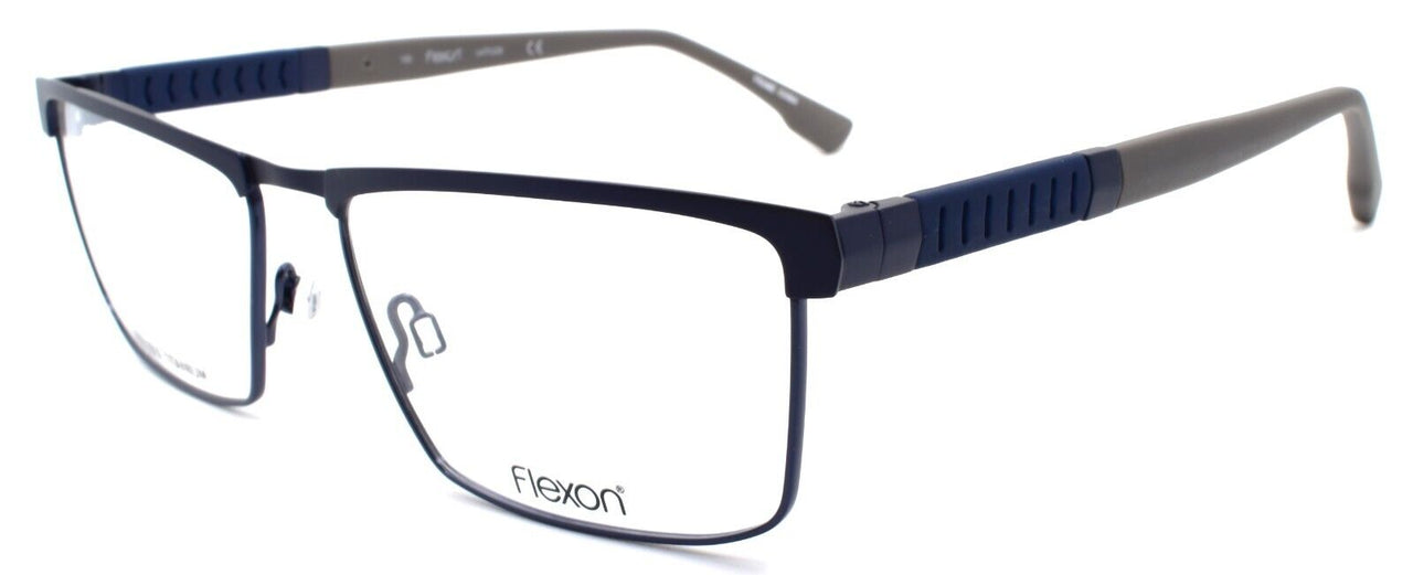 1-Flexon E1113 412 Men's Eyeglasses Frames Navy Large 58-17-150 Flexible Titanium-750666988319-IKSpecs