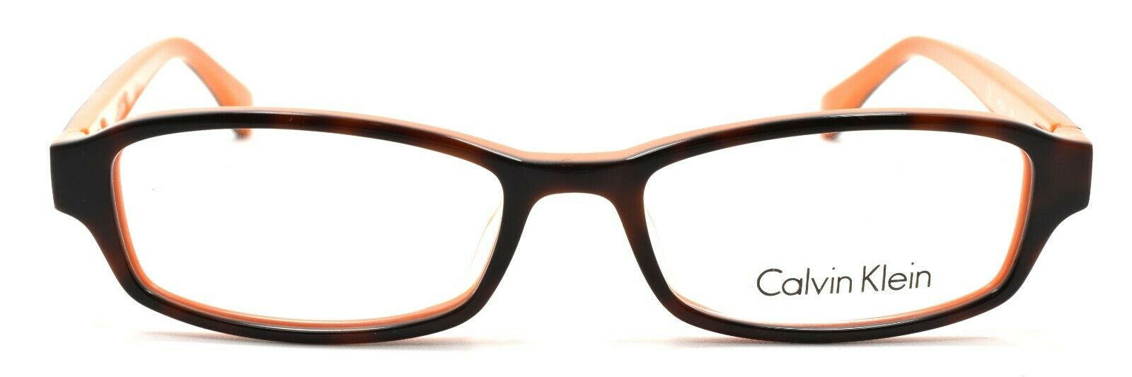 2-Calvin Klein CK5865 506 Eyeglasses Frames PETITE 48-16-135 Havana / Orange-750779076767-IKSpecs