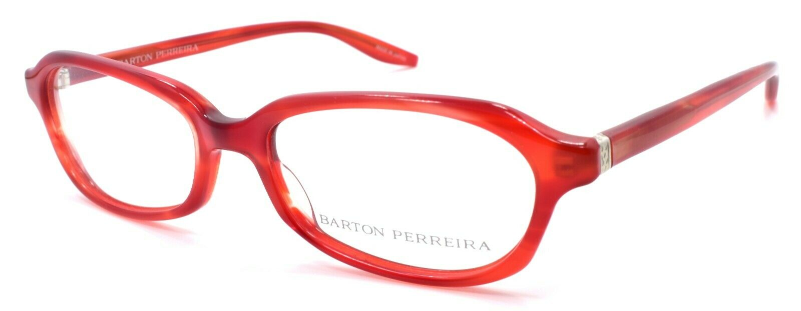 1-Barton Perreira Raynette SCA/SIL Women's Eyeglasses Frames 51-17-135 Scarlet Red-672263039211-IKSpecs