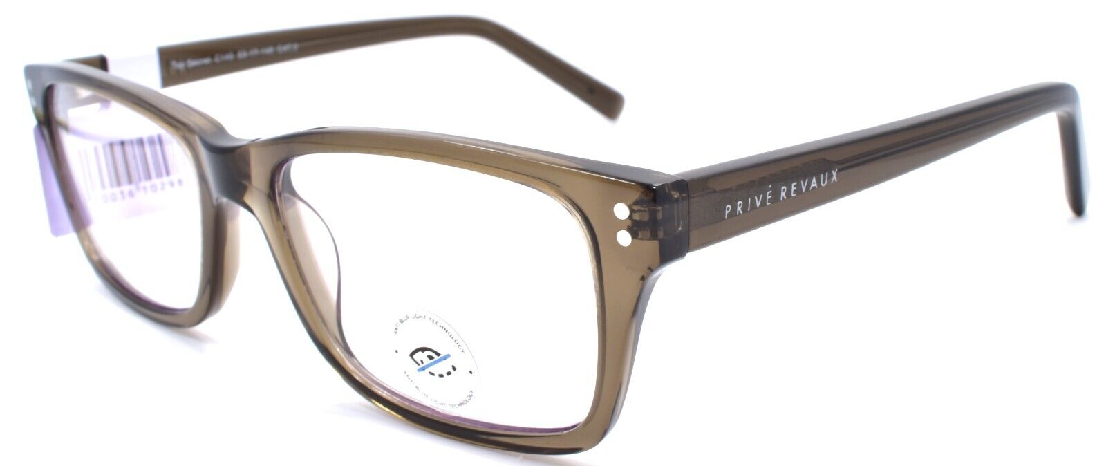 1-Prive Revaux Top Secret C140 Eyeglasses Blue Light Blocking RX-ready Grey-810036102988-IKSpecs