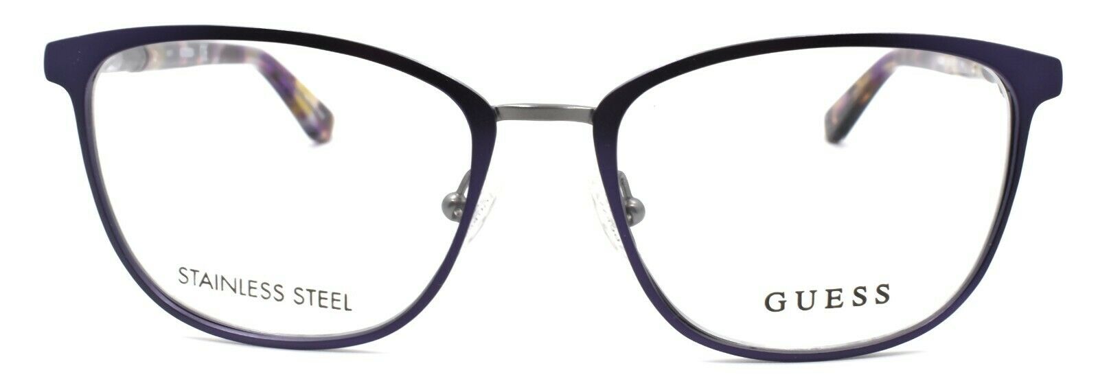 2-GUESS GU2659 082 Women's Eyeglasses Frames 51-17-140 Purple + CASE-664689921355-IKSpecs