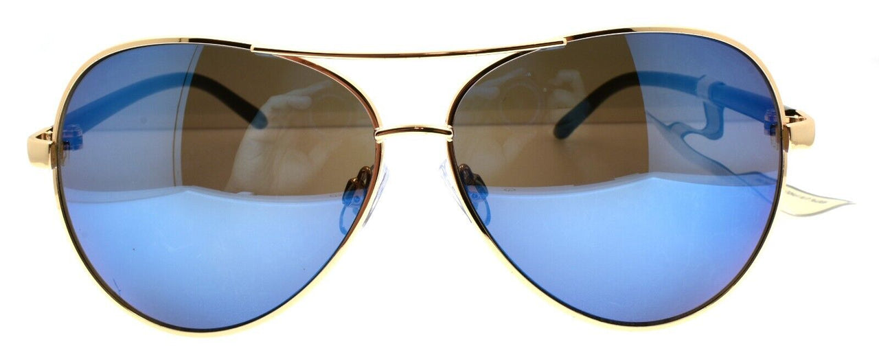 2-OSCAR By Oscar De La Renta OSS3045 450 Sunglasses Aviator Gold / Blue Mirror-800414396726-IKSpecs