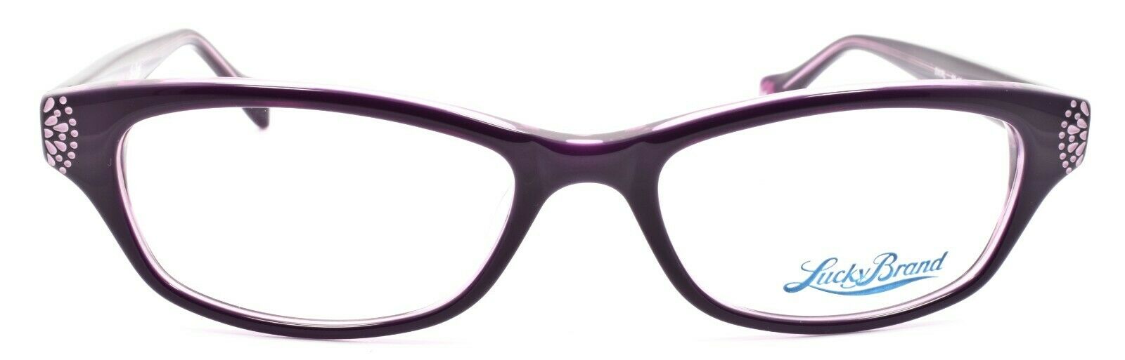 2-LUCKY BRAND Swirl Women's Eyeglasses Frames 53-17-135 Purple + CASE-751286267907-IKSpecs