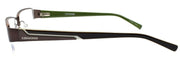 3-CONVERSE Slide Film Men's Eyeglasses Frames Half-rim SMALL 50-18-135 Brown +CASE-751286227468-IKSpecs