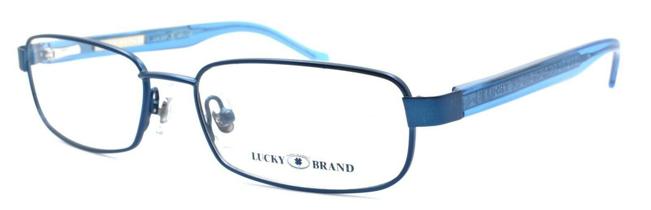 1-LUCKY BRAND Zipper Eyeglasses Frames SMALL 50-15-130 Blue + CASE-751286226942-IKSpecs