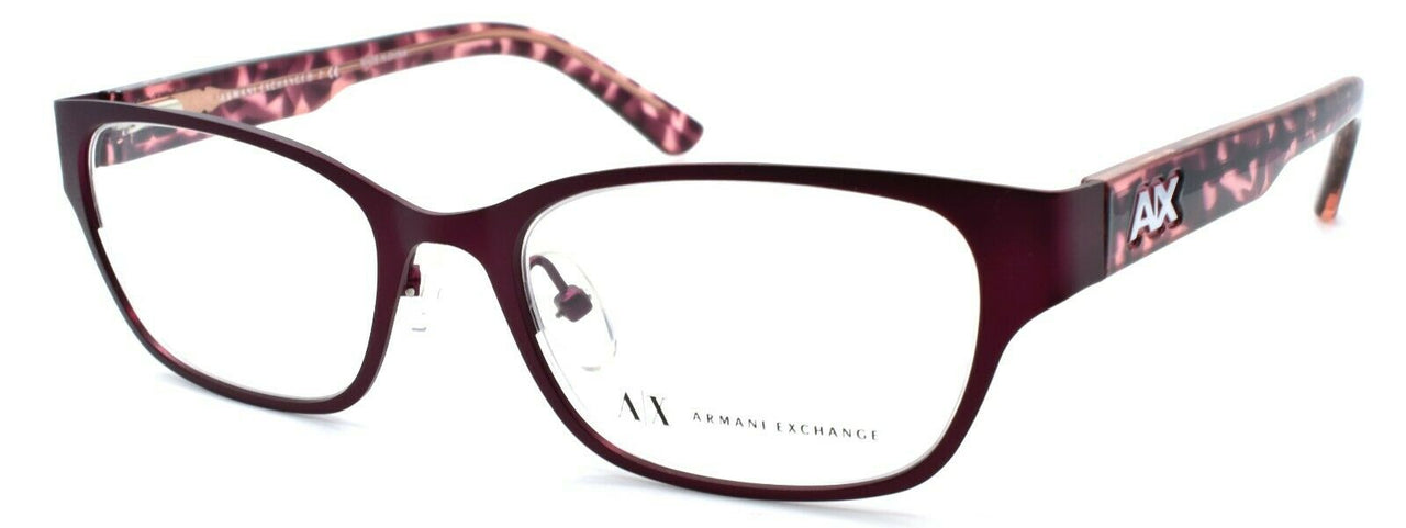 Armani Exchange AX1013 6057 Women's Eyeglasses Frames 50-18-135 Satin Purple