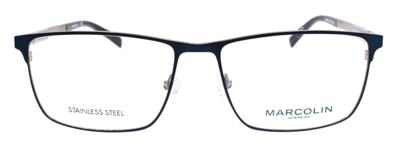 Marcolin MA3029 091 Men's Eyeglasses Frames 57-16-140 Matte Blue