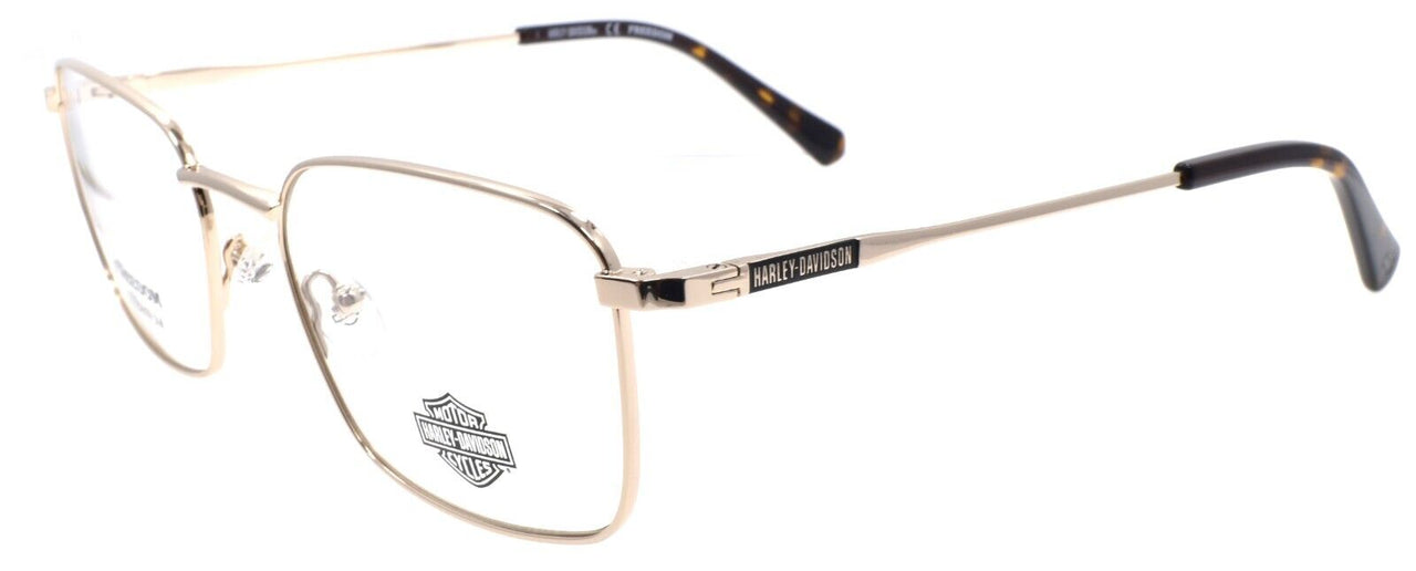 Harley Davidson HD9021 032 Men's Eyeglasses Titanium 54-19-145 Pale Gold
