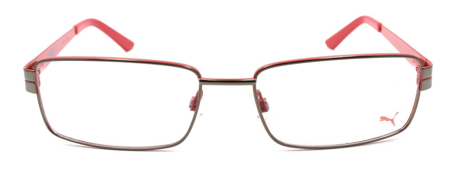 2-PUMA PE0014O 006 Men's Eyeglasses Frames 56-17-140 Ruthenium / Red-889652036588-IKSpecs