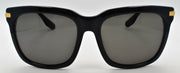 2-McQ Alexander McQueen MQ0055SK 001 Unisex Sunglasses Black & Gold / Smoke-889652037295-IKSpecs