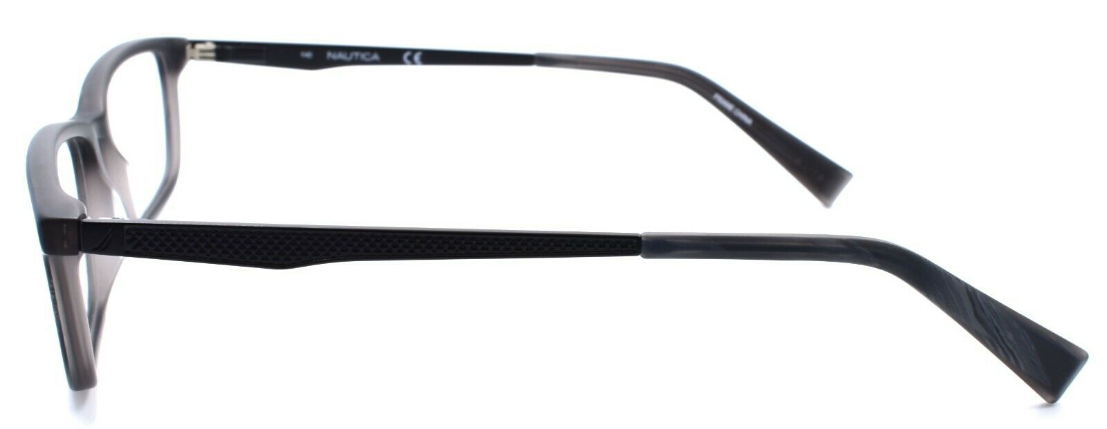 3-Nautica N8119 031 Men's Eyeglasses Frames 53-18-140 Matte Smoke Horn-688940452778-IKSpecs