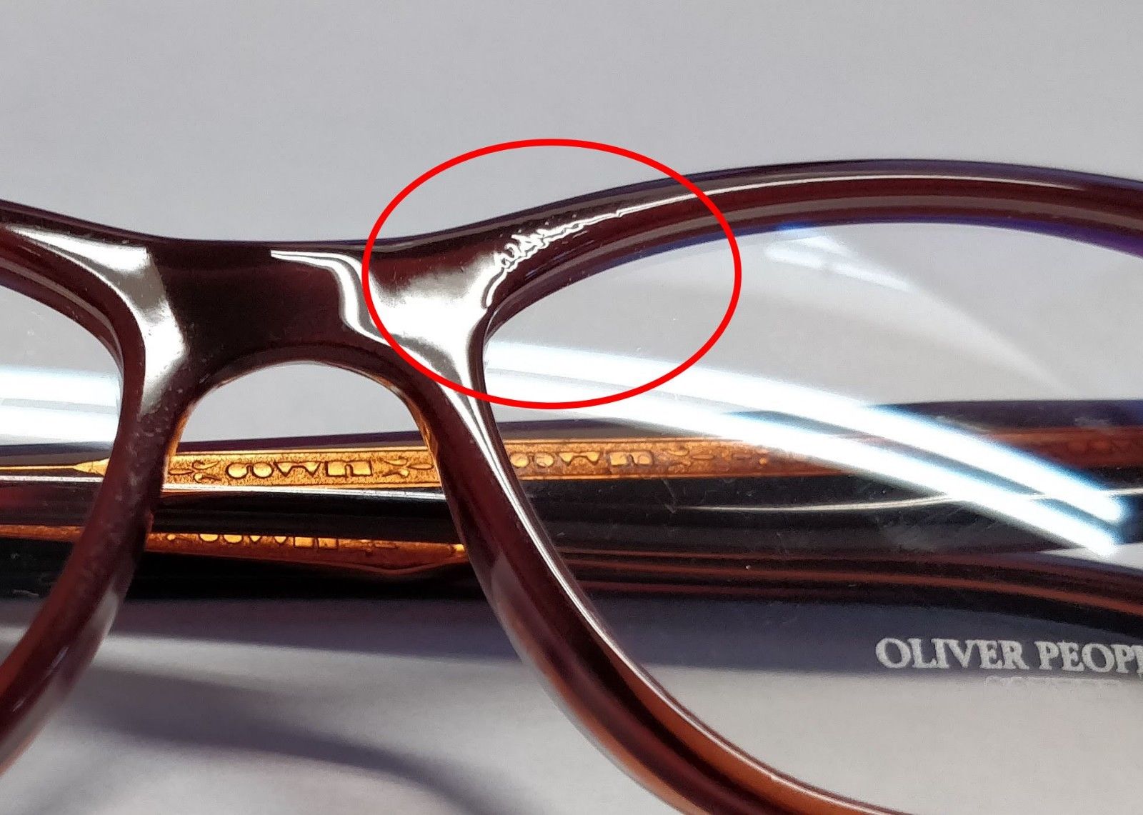 5-OLIVER PEOPLES Lorell OV5251 1209 Eyeglasses Frames 51-16-145 Rouge ITALY + Case-827934355682-IKSpecs
