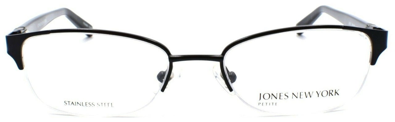 Jones New York JNY J142 Women's Eyeglasses Half-rim Petite 48-17-135 Black