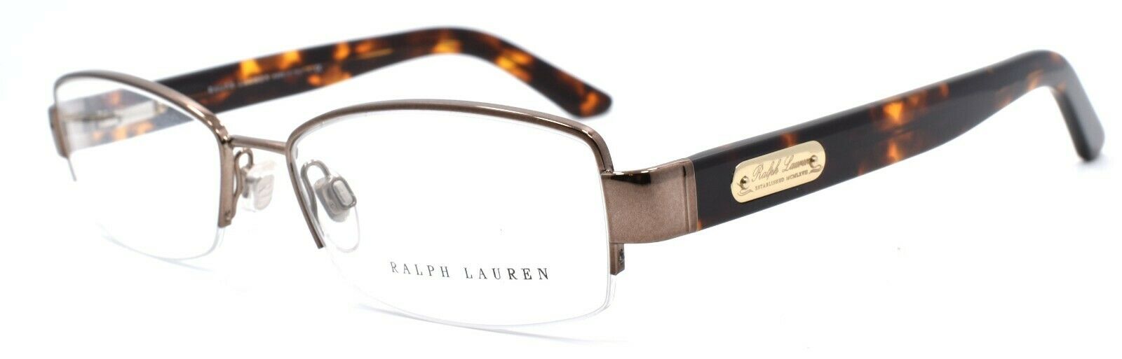 1-Ralph Lauren RL5070 9167 Women's Eyeglasses Frames Half-rim 51-16-135 Brown-713132374887-IKSpecs