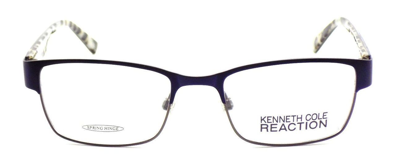 2-Kenneth Cole REACTION KC0747 091 Men's Eyeglasses Frames 52-19-140 Matte Blue-664689601677-IKSpecs