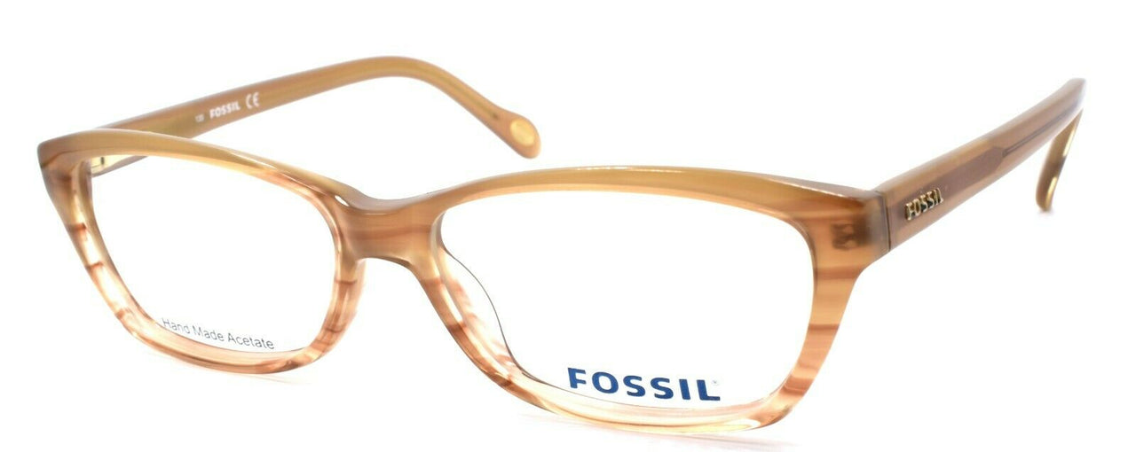 1-Fossil Sadie JAL Women's Eyeglasses Frames 51-14-135 Taupe Striated-716737327241-IKSpecs