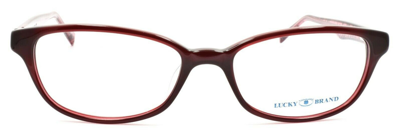 2-LUCKY BRAND Kona UF Women's Eyeglasses Frames 51-16-135 Burgundy + CASE-751286249262-IKSpecs