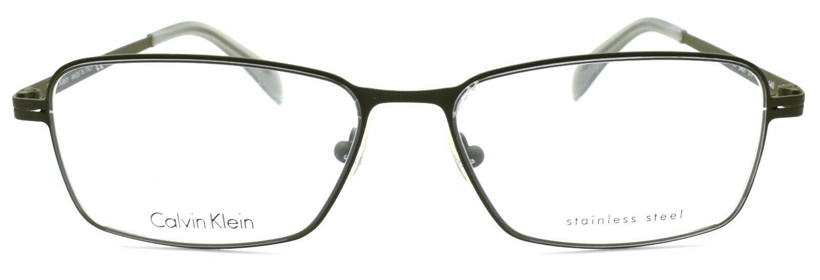 2-Calvin Klein CK5401 317 Men's Eyeglasses Frames 55-16-140 Military Green ITALY-750779068274-IKSpecs