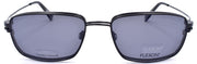 3-Flexon FLX 907 MAG 001 Men's Eyeglasses Black 56-18-145 + Clip On Sunglasses-883900203708-IKSpecs