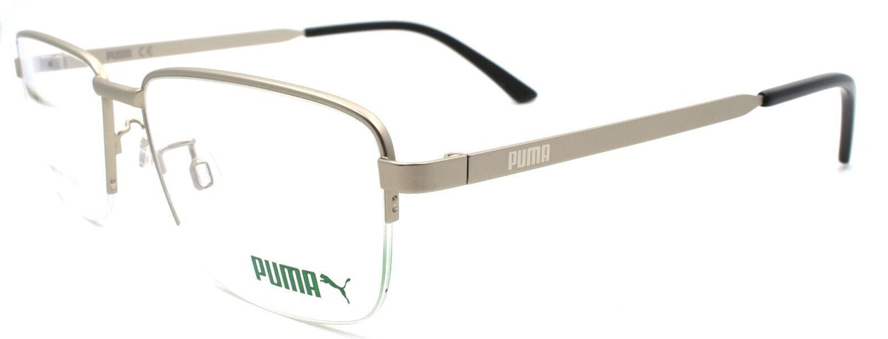 1-PUMA PE0116O 004 Men's Eyeglasses Frames Half-rim 56-17-150 Ruthenium-889652261690-IKSpecs