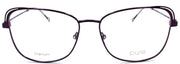 2-Airlock Pure P-5008 505 Women's Eyeglasses Frames Titanium 54-15-145 Eggplant-886895515160-IKSpecs