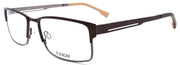 1-Flexon E1048 210 Men's Eyeglasses Frames Brown 55-17-145 Flexible Titanium-883900203012-IKSpecs