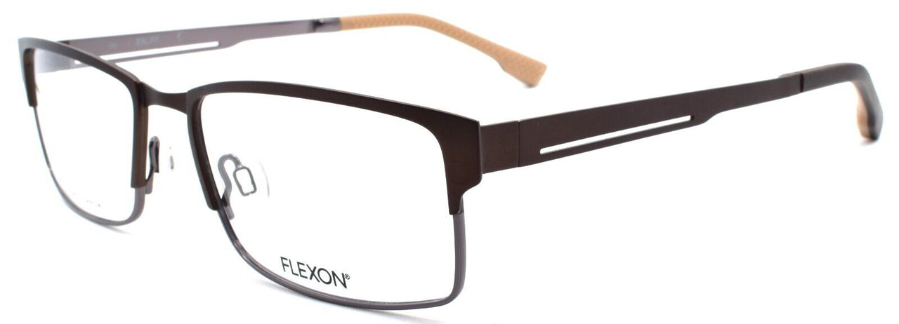 1-Flexon E1048 210 Men's Eyeglasses Frames Brown 55-17-145 Flexible Titanium-883900203012-IKSpecs