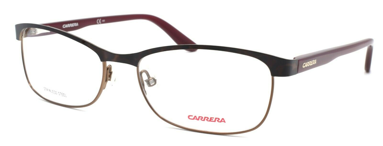 1-Carrera CA6644 MSC Women's Eyeglasses Frames 53-16-135 Demi Brown / Burgundy-716737738238-IKSpecs