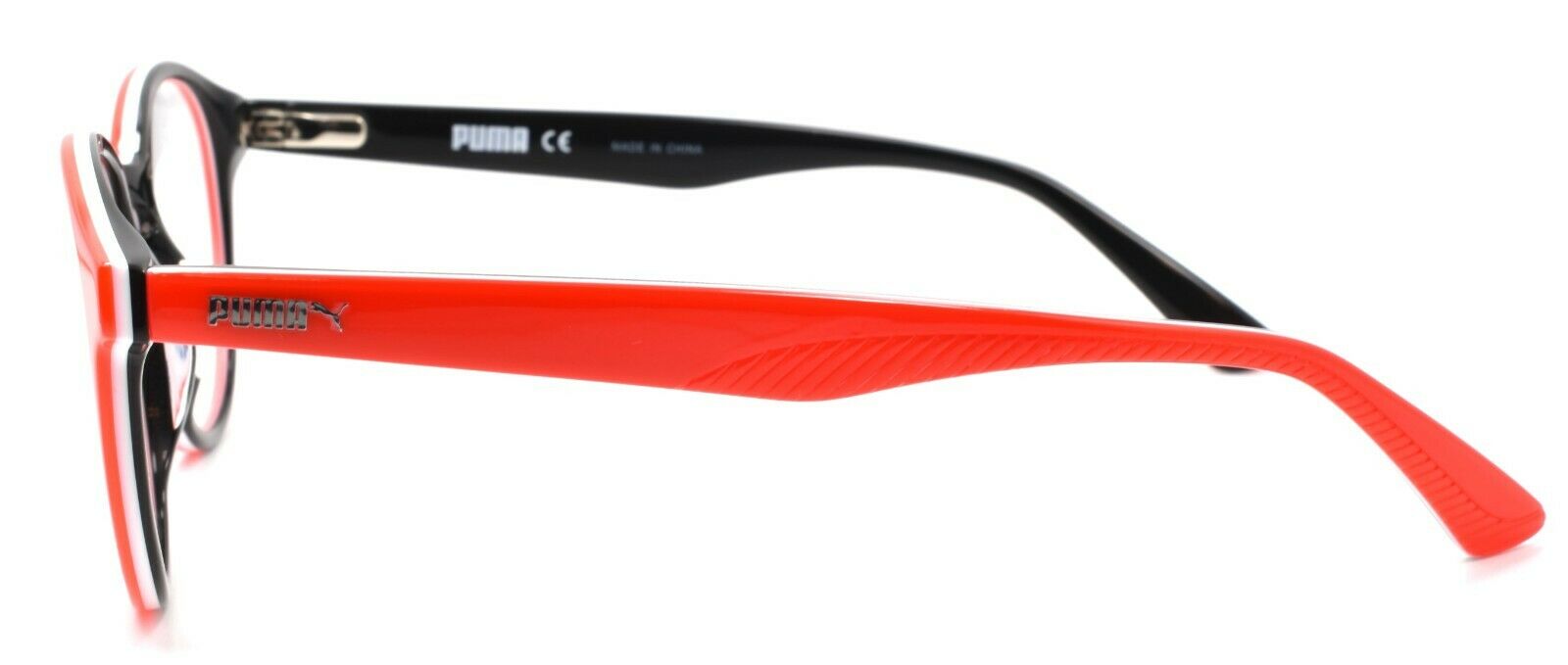 3-PUMA PU0107O 003 Eyeglasses Frames Round 48-20-140 Orange + CASE-889652062884-IKSpecs