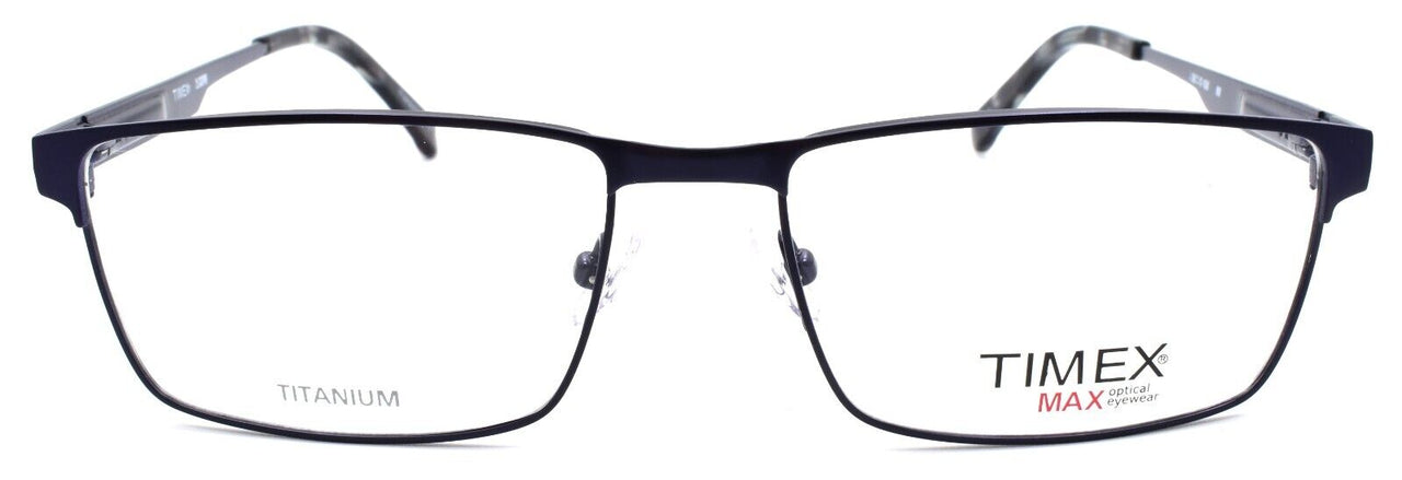 2-Timex 2:23 PM Men's Eyeglasses Frames Titanium Large 56-17-150 Navy Blue-715317013741-IKSpecs